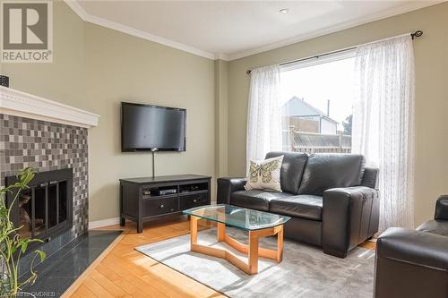 635 Beaver Court, Milton, ON - Indoor Photo Showing Living Room With Fireplace