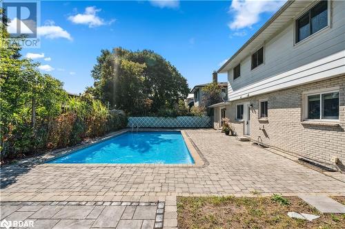 75 Marshall Street, Barrie, ON - Outdoor With In Ground Pool