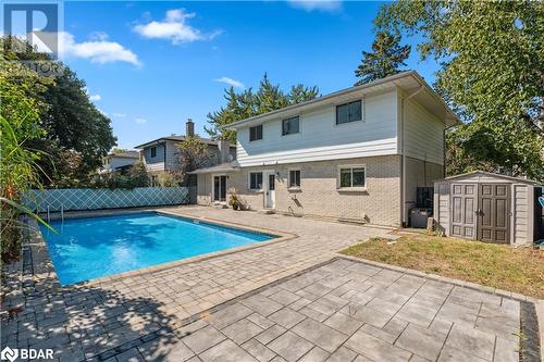 75 Marshall Street, Barrie, ON - Outdoor With In Ground Pool