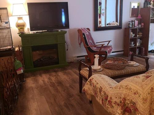 Family room - 59  - 61 Av. Du Havre-Des-Neiges, Saint-Sauveur, QC - Indoor Photo Showing Living Room With Fireplace