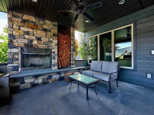 265 Holloway Drive, Kamloops, BC - Outdoor With Fireplace With Deck Patio Veranda With Exterior