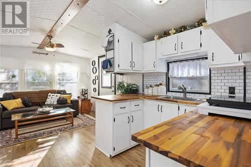 4895 Lakeshore Road Unit# 39, Plympton-Wyoming, ON - Indoor Photo Showing Kitchen With Double Sink