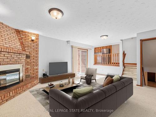 62 Henley Dr, Hamilton, ON - Indoor Photo Showing Living Room With Fireplace