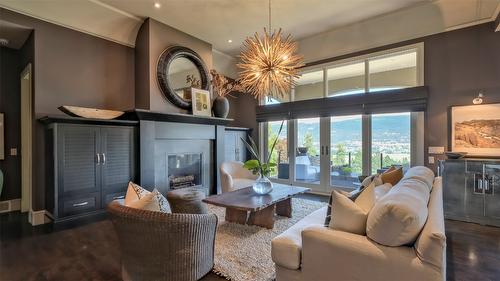 1749 Capistrano Drive, Kelowna, BC - Indoor Photo Showing Living Room With Fireplace