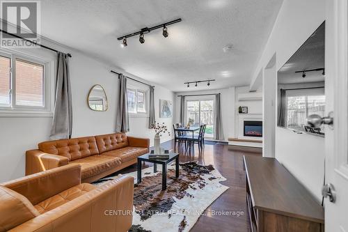 143 Silas Hill Drive, Toronto, ON - Indoor Photo Showing Living Room With Fireplace