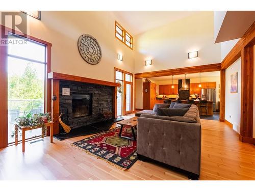 2442 Perrier  Lane, Nelson, BC - Indoor Photo Showing Living Room With Fireplace