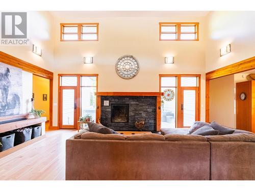 2442 Perrier  Lane, Nelson, BC - Indoor Photo Showing Living Room With Fireplace