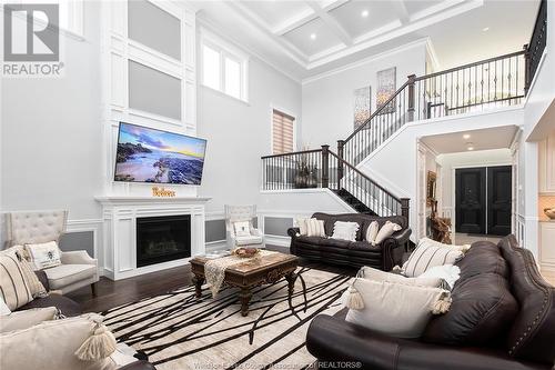 30 Augustus Court, Lasalle, ON - Indoor Photo Showing Living Room With Fireplace