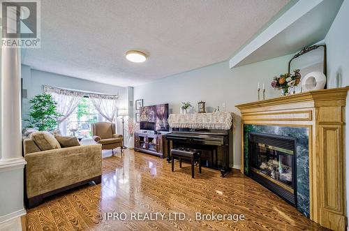 57 Seaside Circle, Brampton (Sandringham-Wellington), ON - Indoor Photo Showing Living Room With Fireplace