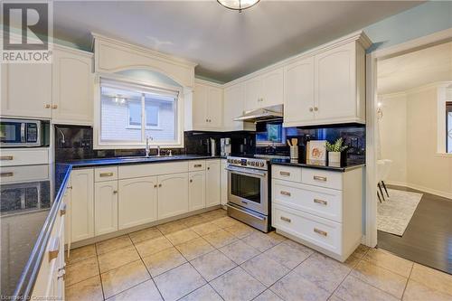 517 Larkspur Lane, Burlington, ON - Indoor Photo Showing Kitchen With Double Sink