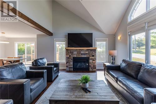 7 Berthelot Street, Blind River, ON - Indoor Photo Showing Living Room With Fireplace