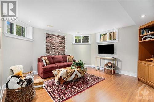 Lower Level - Bedroom used as Family Room - 47 Robinson Avenue, Ottawa, ON - Indoor Photo Showing Living Room