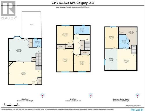 Floor plans. 188 square feet of deck space! - 2417 53 Avenue Sw, Calgary, AB - Other