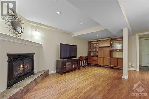 808 Nesting Way, Ottawa, ON - Indoor Photo Showing Living Room With Fireplace