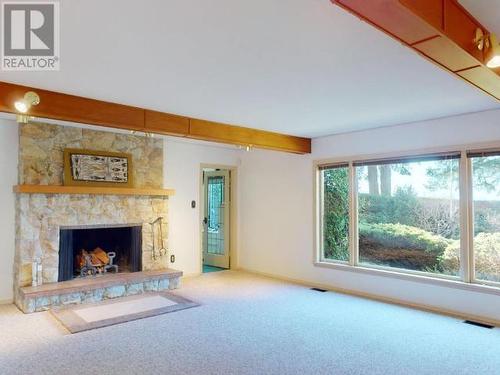 7108 Kemano Street, Powell River, BC - Indoor Photo Showing Living Room With Fireplace