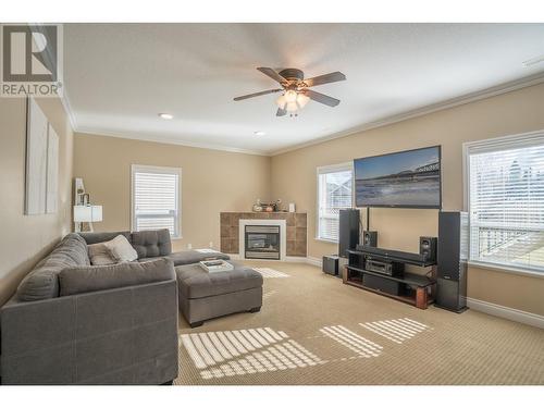 8542 St Lawrence Avenue, Prince George, BC - Indoor Photo Showing Living Room With Fireplace