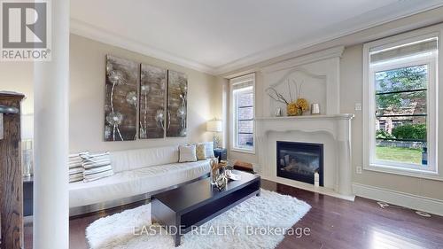 42 - 4123 Shipp Drive, Mississauga (City Centre), ON - Indoor Photo Showing Living Room With Fireplace