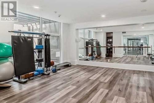 2203, 1111 10 Street Sw, Calgary, AB - Indoor Photo Showing Gym Room