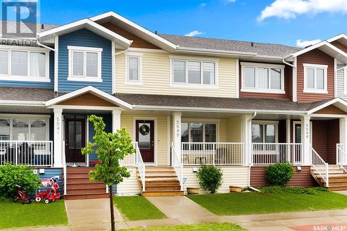 5545 Cederholm Avenue, Regina, SK - Outdoor With Deck Patio Veranda With Facade