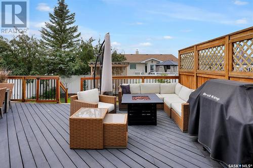 3640 Bishop Crescent E, Regina, SK - Outdoor With Deck Patio Veranda With Exterior