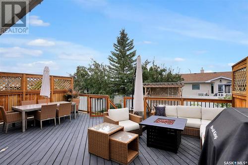 3640 Bishop Crescent E, Regina, SK - Outdoor With Deck Patio Veranda With Exterior