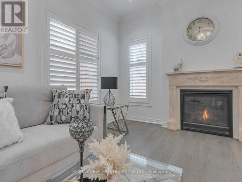 1 Fahey Drive, Brampton, ON - Indoor Photo Showing Living Room With Fireplace