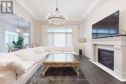 70 Threshing Mill Boulevard, Oakville, ON - Indoor Photo Showing Living Room With Fireplace