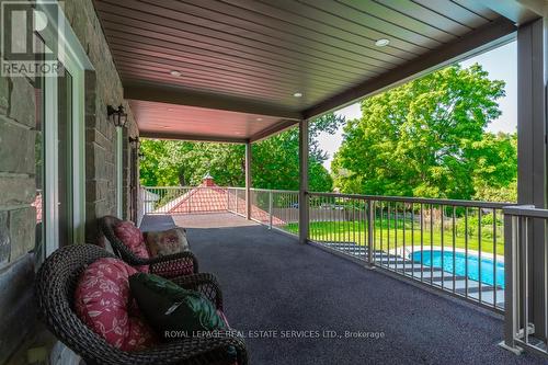 6949 Thorold Stone Road, Niagara Falls (Stamford), ON - Outdoor With Deck Patio Veranda With Exterior