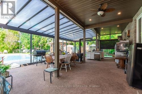 6949 Thorold Stone Road, Niagara Falls (Stamford), ON - Outdoor With Deck Patio Veranda With Exterior