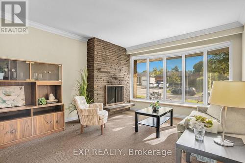 2 Guernsey Drive, Toronto (Etobicoke West Mall), ON - Indoor Photo Showing Living Room With Fireplace