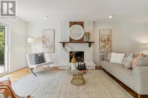 27 Blackwell Court, Markham, ON - Indoor Photo Showing Living Room With Fireplace