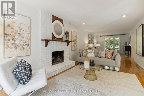 27 Blackwell Court, Markham, ON - Indoor Photo Showing Living Room With Fireplace