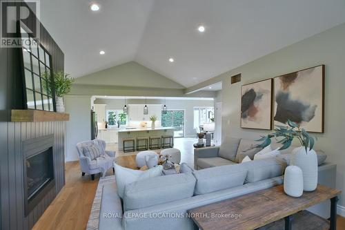 26 Trails End, Collingwood, ON - Indoor Photo Showing Living Room With Fireplace