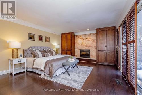 2301 Bennington Gate, Oakville (Eastlake), ON - Indoor Photo Showing Bedroom With Fireplace