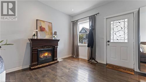 157 Weir Street N, Hamilton, ON - Indoor Photo Showing Other Room With Fireplace