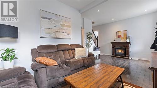 157 Weir Street N, Hamilton, ON - Indoor Photo Showing Living Room With Fireplace