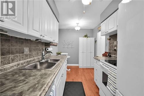 1968 Main Street W Unit# 401, Hamilton, ON - Indoor Photo Showing Kitchen With Double Sink