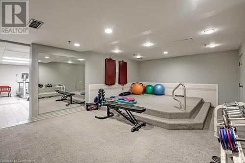 1237 North Shore Boulevard E Unit# 407, Burlington, ON - Indoor Photo Showing Gym Room