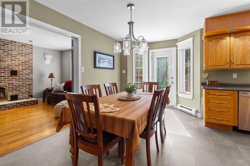 21 Wembley Crescent, Mount Pearl, NL - Indoor Photo Showing Dining Room With Fireplace