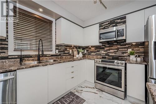 47 Bowen Drive, Guelph, ON - Indoor Photo Showing Kitchen With Double Sink