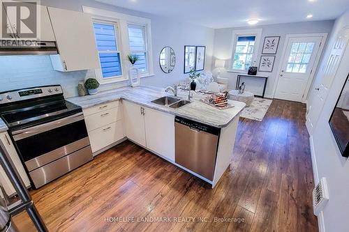 214 Mcanulty Boulevard, Hamilton (Crown Point), ON - Indoor Photo Showing Kitchen With Stainless Steel Kitchen With Double Sink