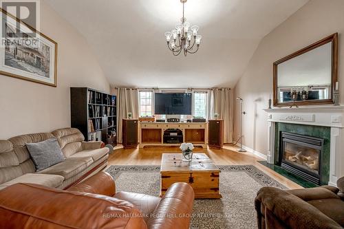 4 Whispering Pine Place, Barrie, ON - Indoor Photo Showing Living Room With Fireplace