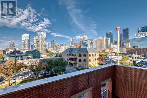 306, 1320 1 Street Se, Calgary, AB - Outdoor With Balcony With View