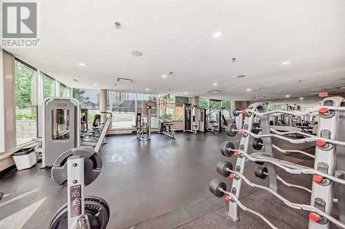 306, 1320 1 Street Se, Calgary, AB - Indoor Photo Showing Gym Room