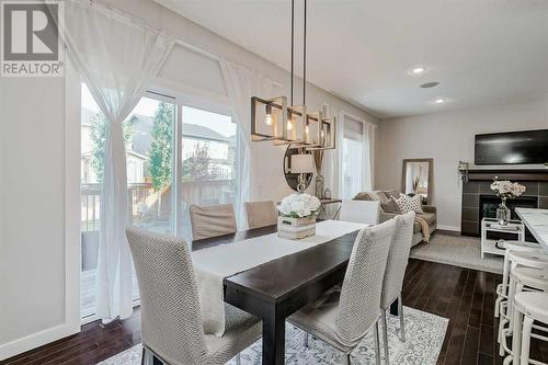 18 Chaparral Valley Place Se, Calgary, AB - Indoor Photo Showing Dining Room