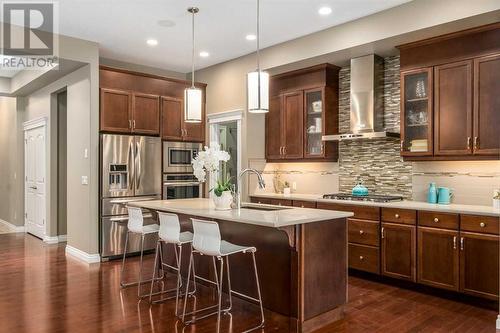 318 Mahogany Manor Se, Calgary, AB - Indoor Photo Showing Kitchen With Upgraded Kitchen