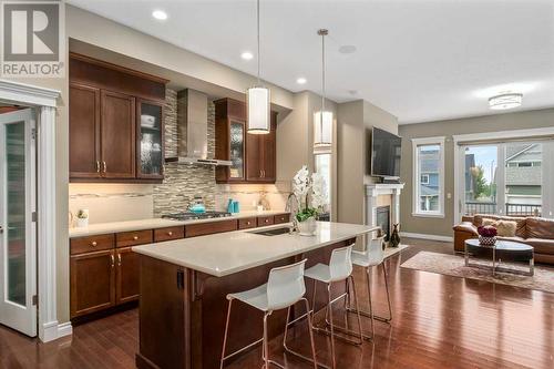 318 Mahogany Manor Se, Calgary, AB - Indoor Photo Showing Kitchen With Upgraded Kitchen