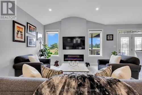 46 Rea Drive, Centre Wellington (Fergus), ON - Indoor Photo Showing Living Room With Fireplace