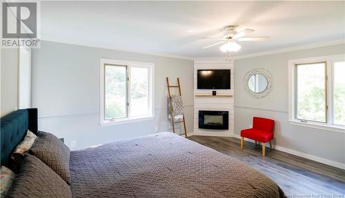 5 Westmount Drive, Saint John, NB - Indoor Photo Showing Bedroom With Fireplace