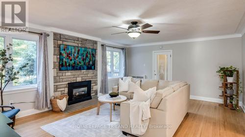 27 Duchess Avenue, London, ON - Indoor Photo Showing Living Room With Fireplace